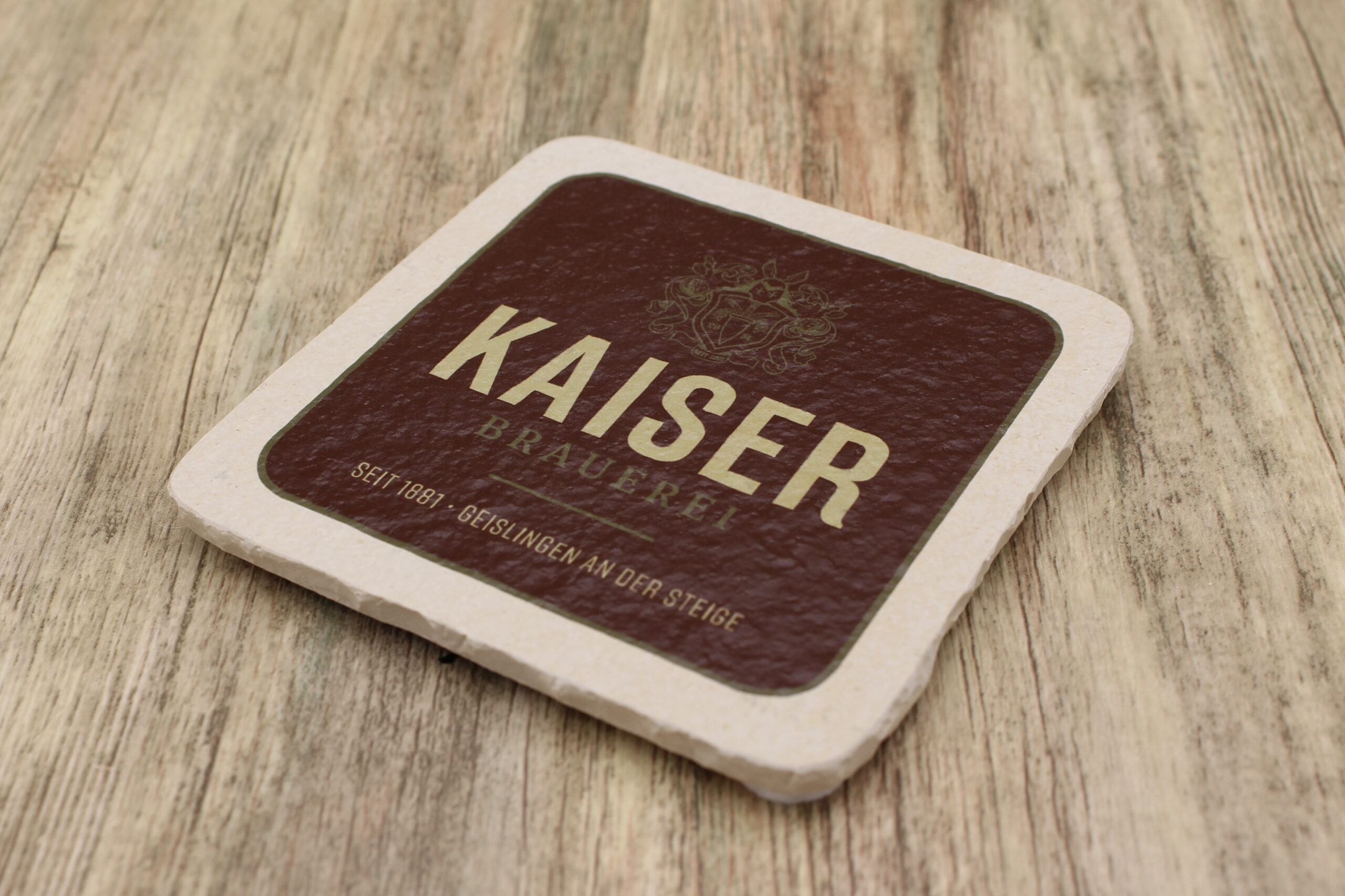 Kaiser Brauerei - Natursteinuntersetzer