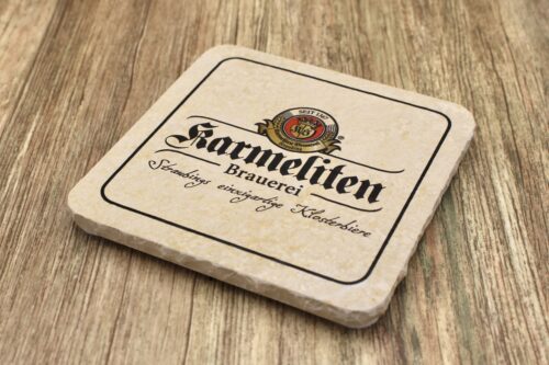 Karmeliten Brauerei - Natursteinuntersetzer