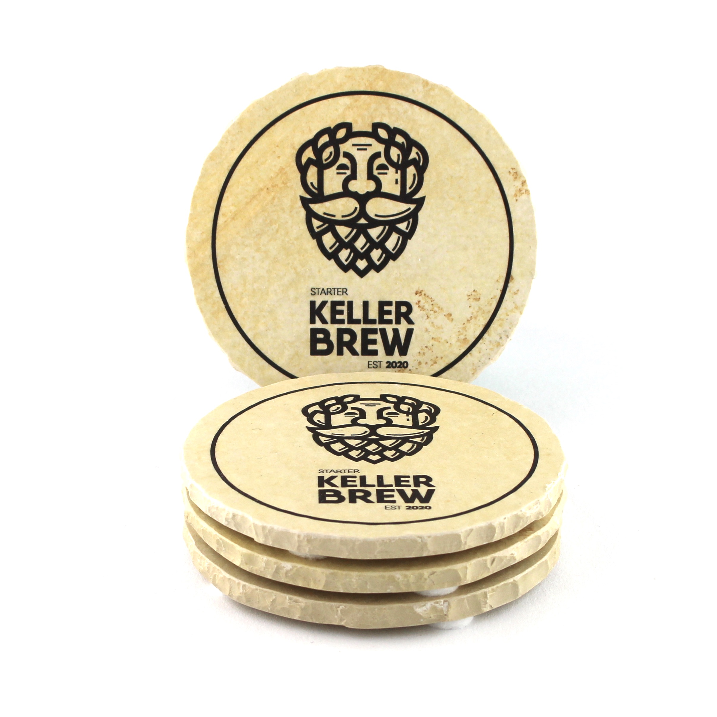 Starter Keller Brew - Natursteinuntersetzer – Bild 3