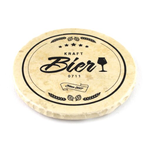 0711 Kraftbier - Natursteinuntersetzer