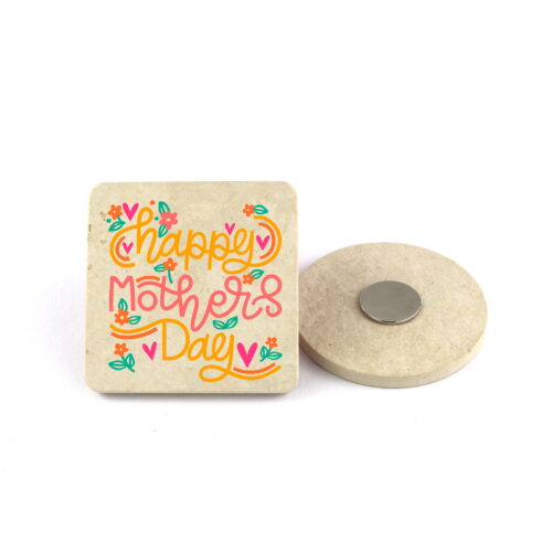 Muttertagsmagnet "Happy Mothers Day" -  6,5cm-