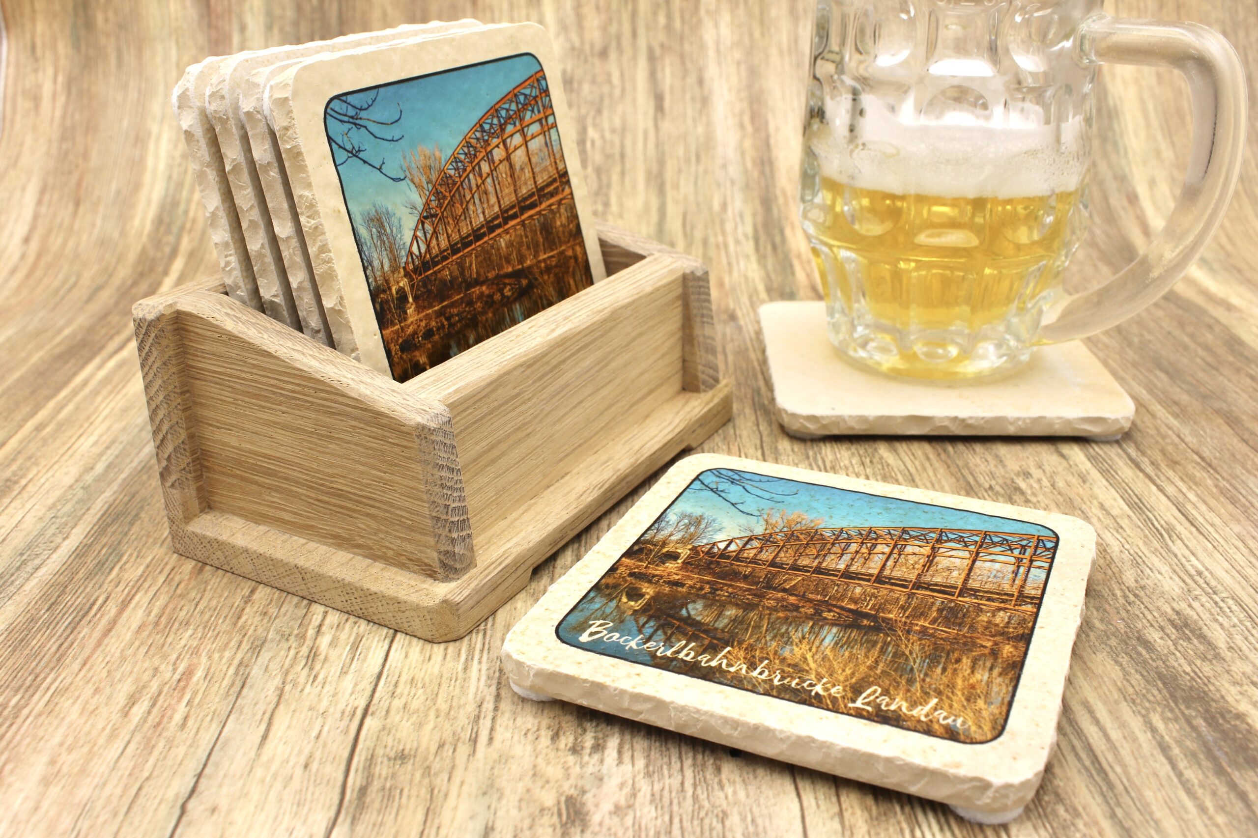 Bockerlbrücke Landau - Natursteinuntersetzer – Bild 3