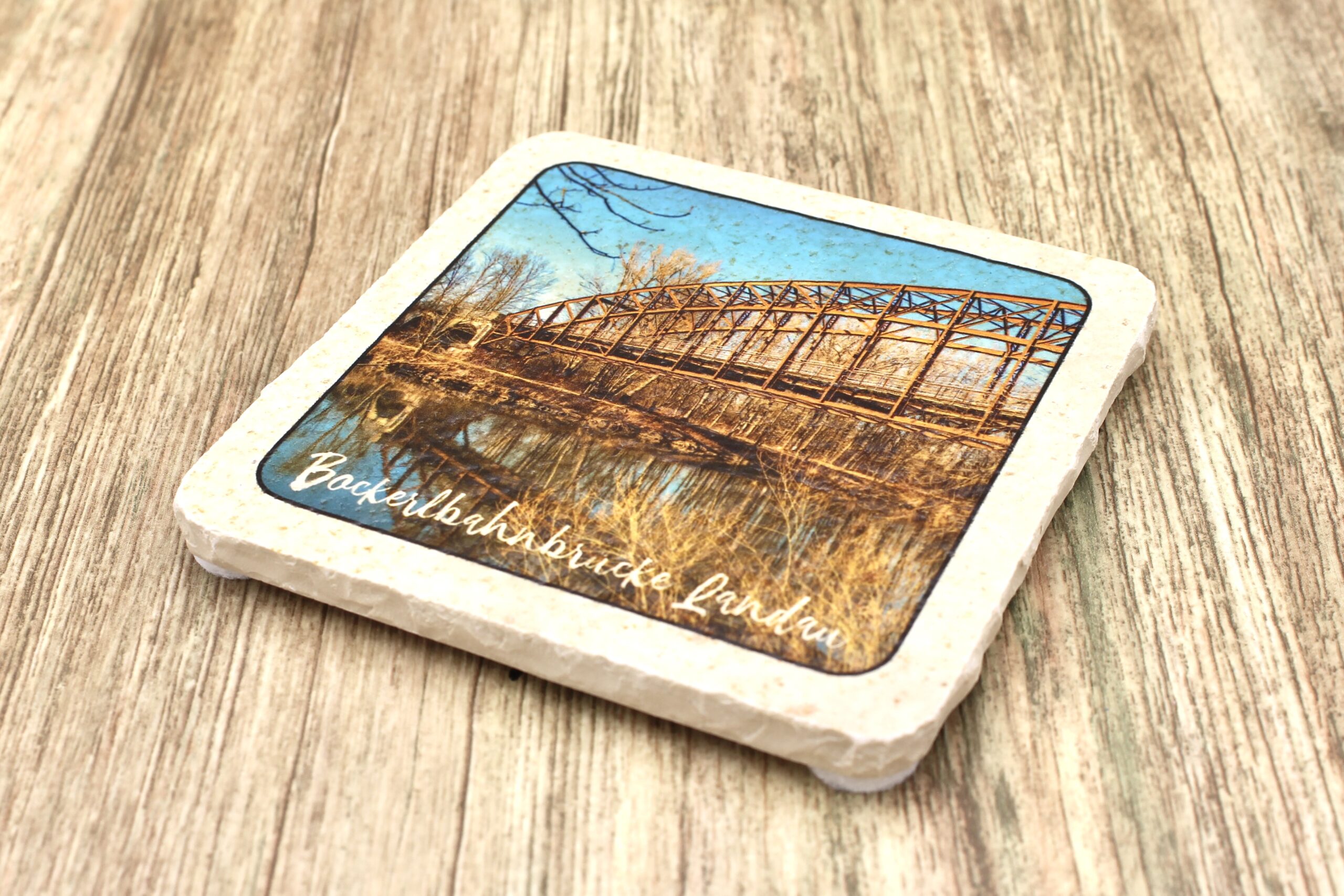 Bockerlbrücke Landau - Natursteinuntersetzer