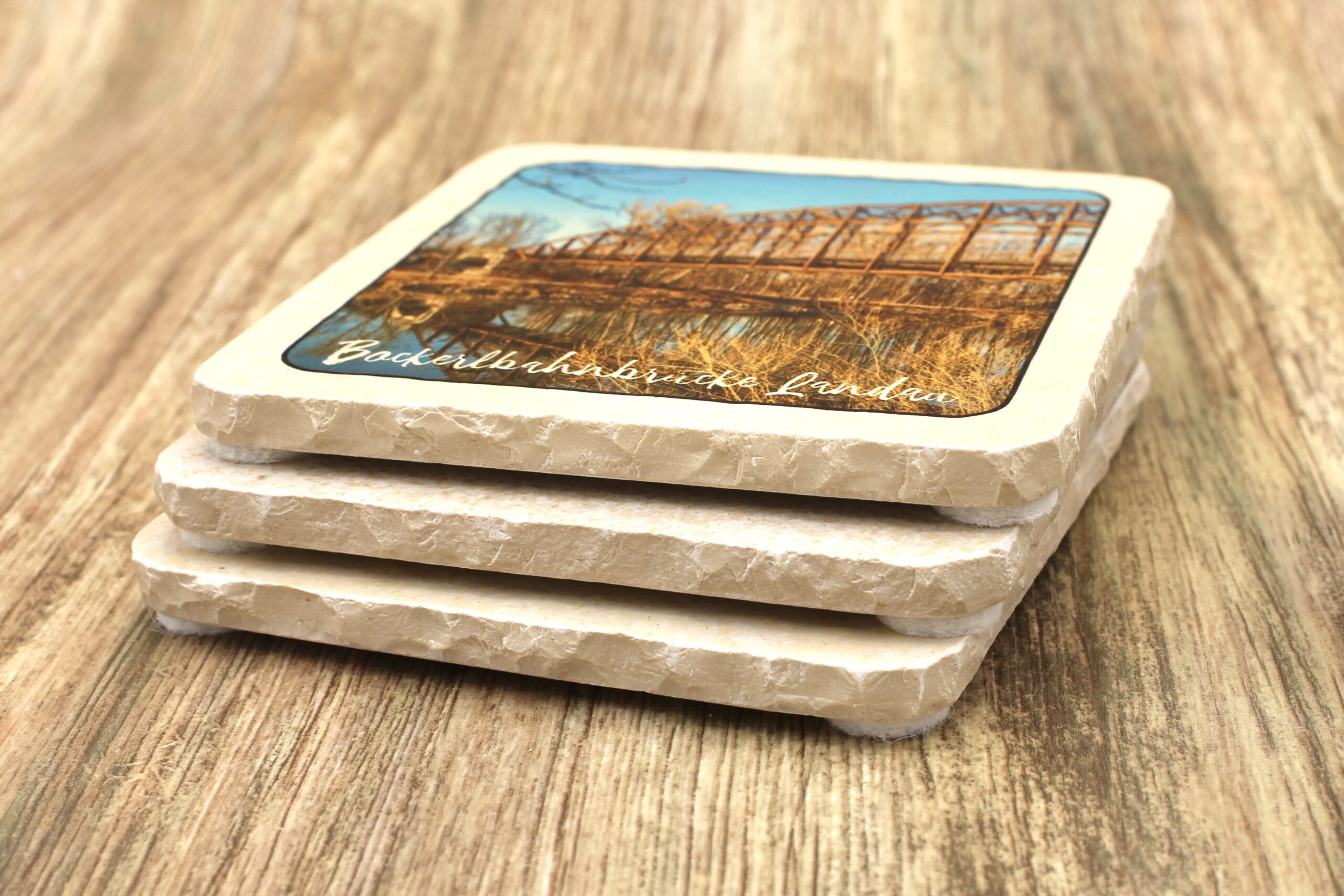 Bockerlbrücke Landau - Natursteinuntersetzer – Bild 2