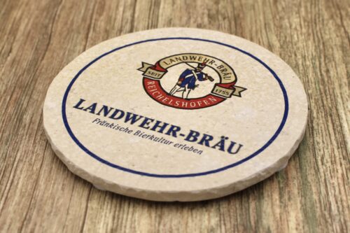 Landwehr Bräu Reichelshofen - Natursteinuntersetzer