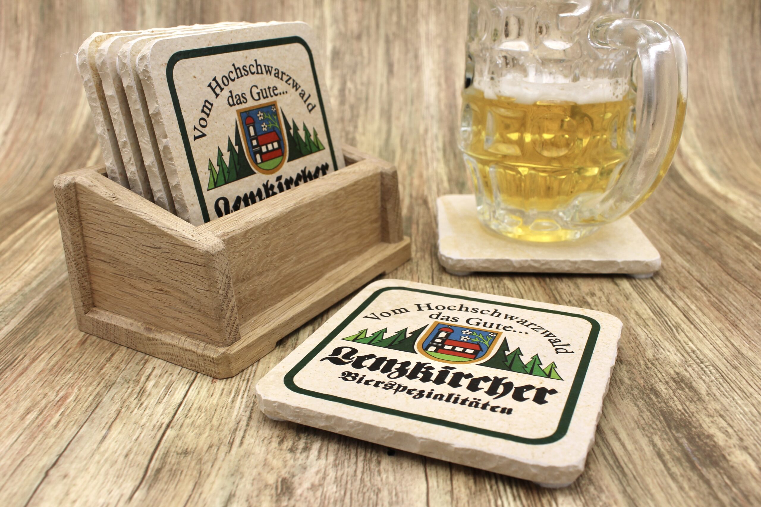 Brauerei Rogg (Lenzkircher) - Natursteinuntersetzer – Bild 3