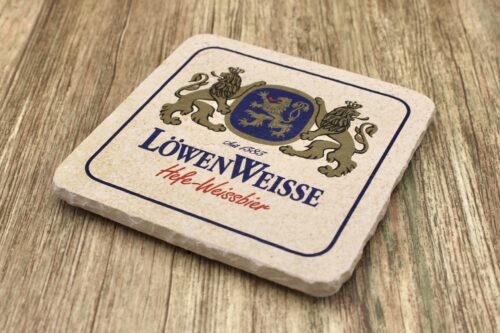 Löwenbräu ( Weisse ) - Natursteinuntersetzer