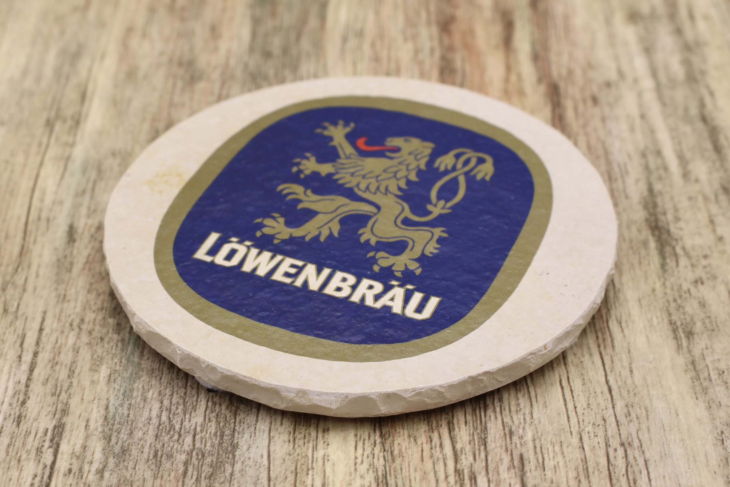 Löwenbräu - Natursteinuntersetzer