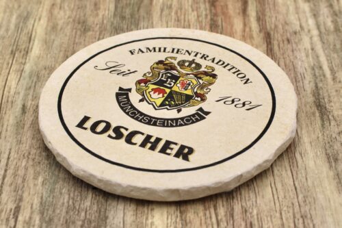 Brauerei Loscher - Natursteinuntersetzer