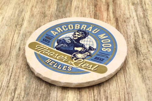 Arcobräu Moos (Mooser Liesl) - Natursteinuntersetzer