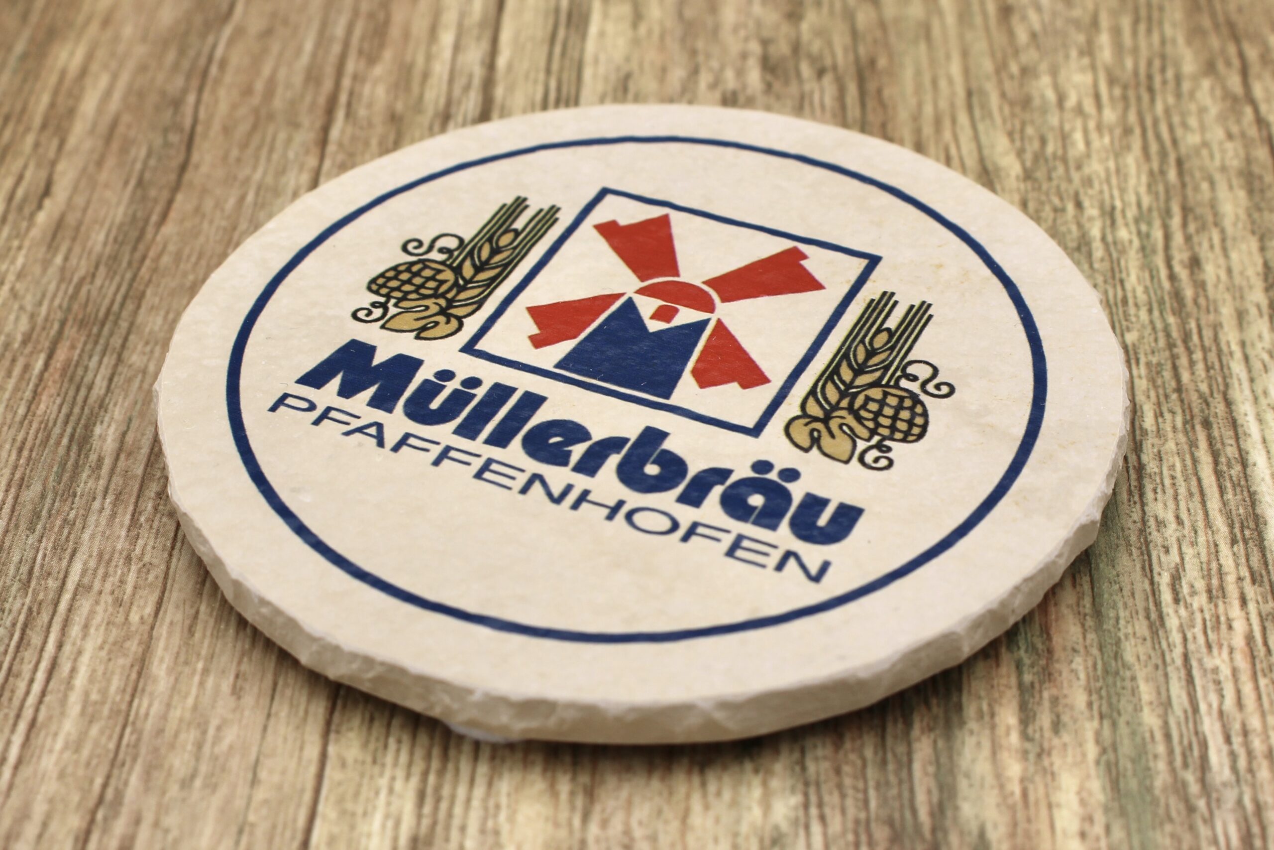 Müllerbräu - Natursteinuntersetzer