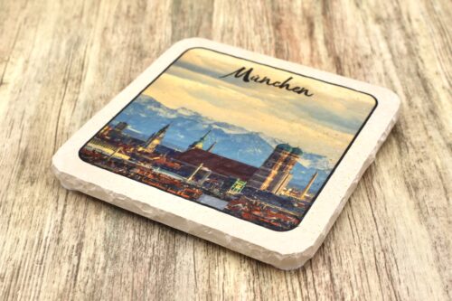 München Berge - Natursteinuntersetzer