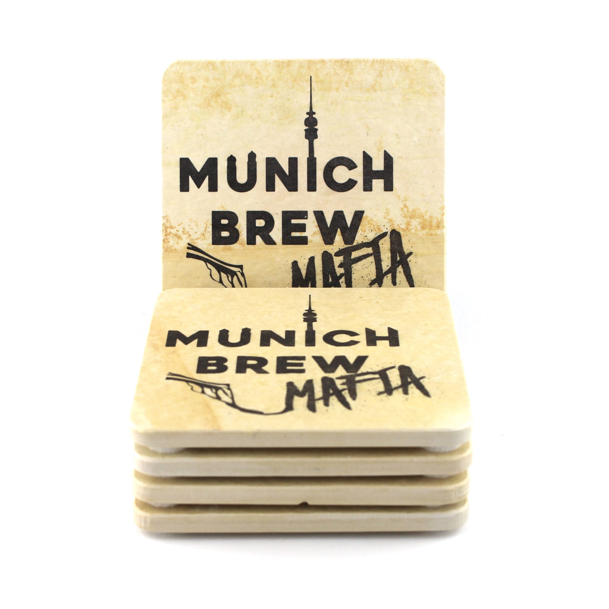 Munich Brew Mafia - Natursteinuntersetzer – Bild 3