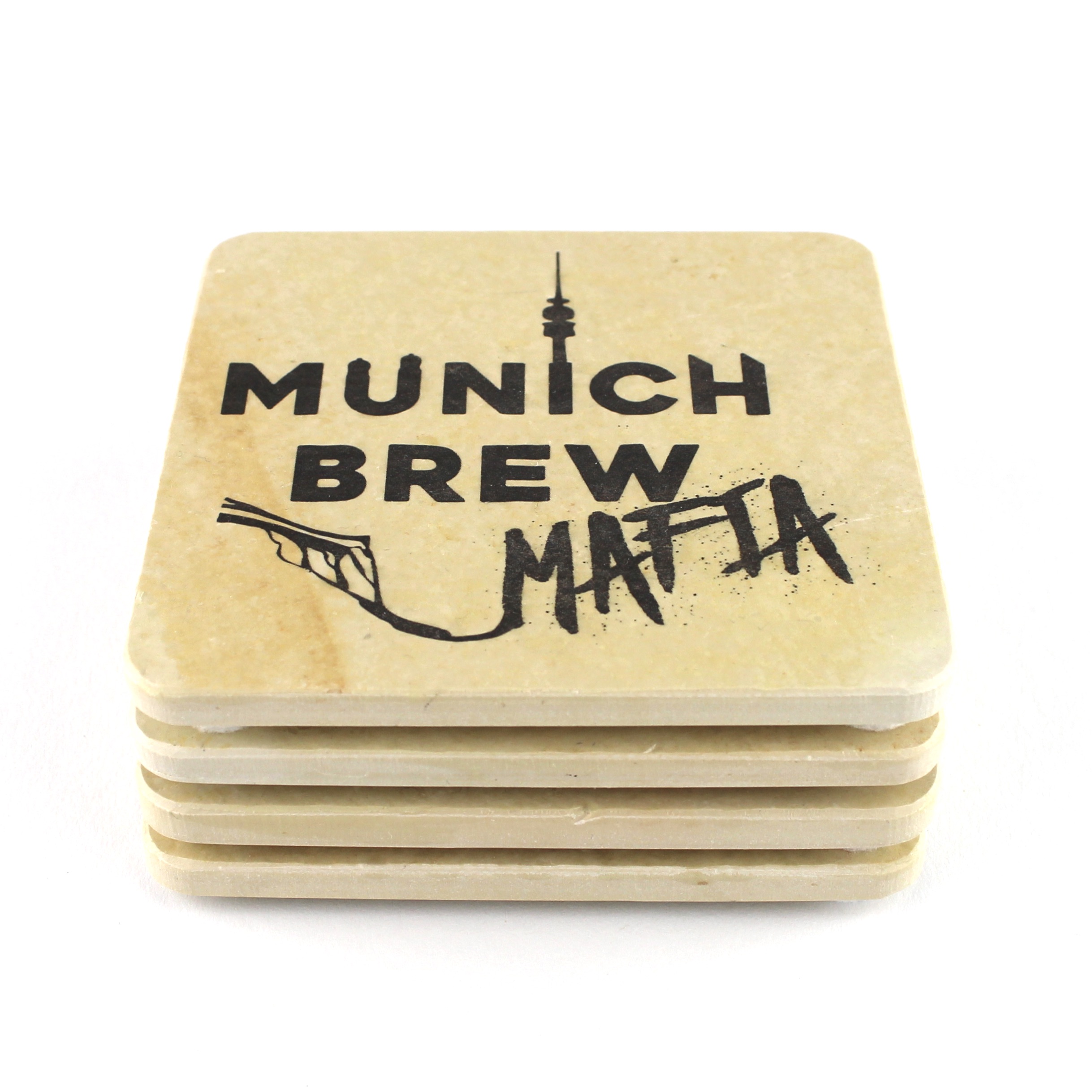 Munich Brew Mafia - Natursteinuntersetzer – Bild 4