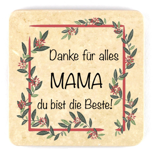 Muttertagsfützl "Danke für alles" - quadratisch