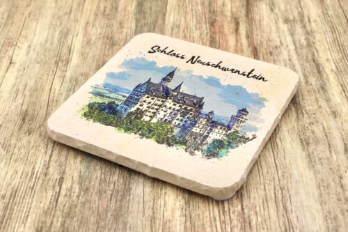 Schloss Neuschwanstein - Natursteinuntersetzer