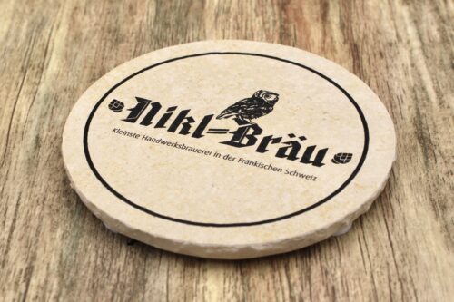 Nikl Bräu - Natursteinuntersetzer
