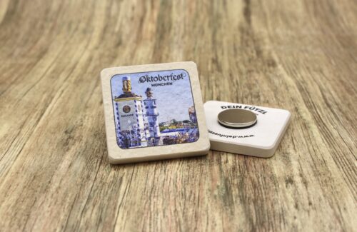 Oktoberfest Wiesn Türme - Kühlschrankmagnet 48mm