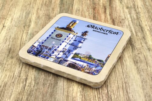 Oktoberfest Wiesn Türme - Natursteinuntersetzer