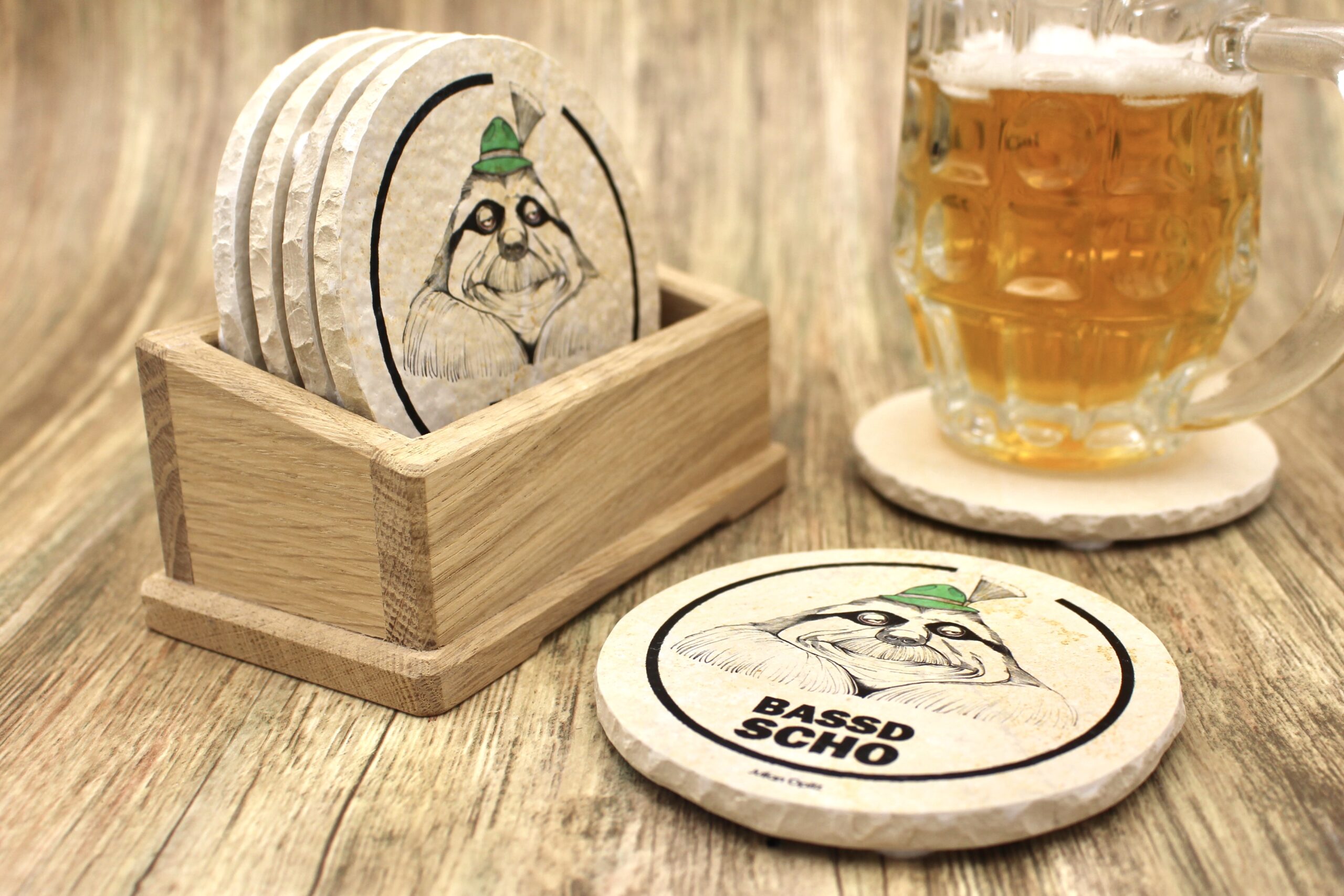 Bassd Scho - Natursteinuntersetzer – Bild 3