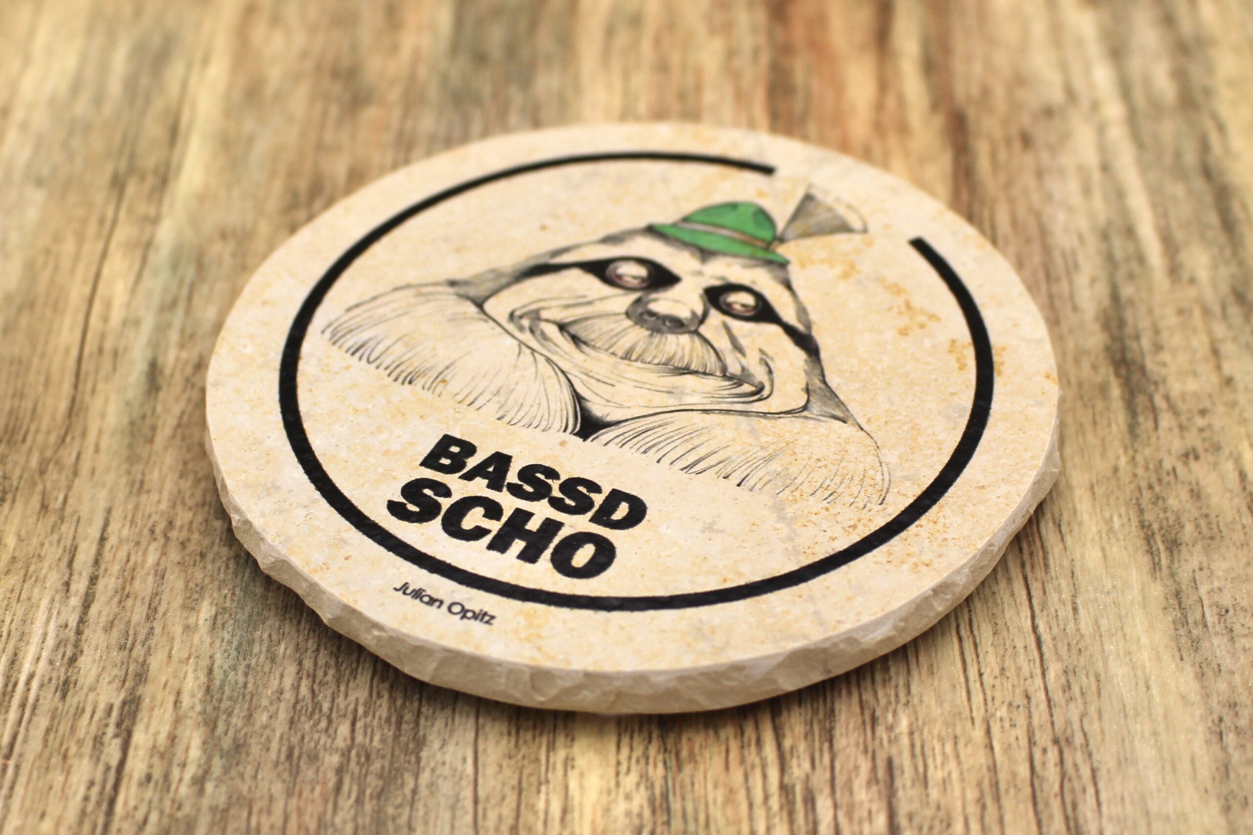 Bassd Scho - Natursteinuntersetzer