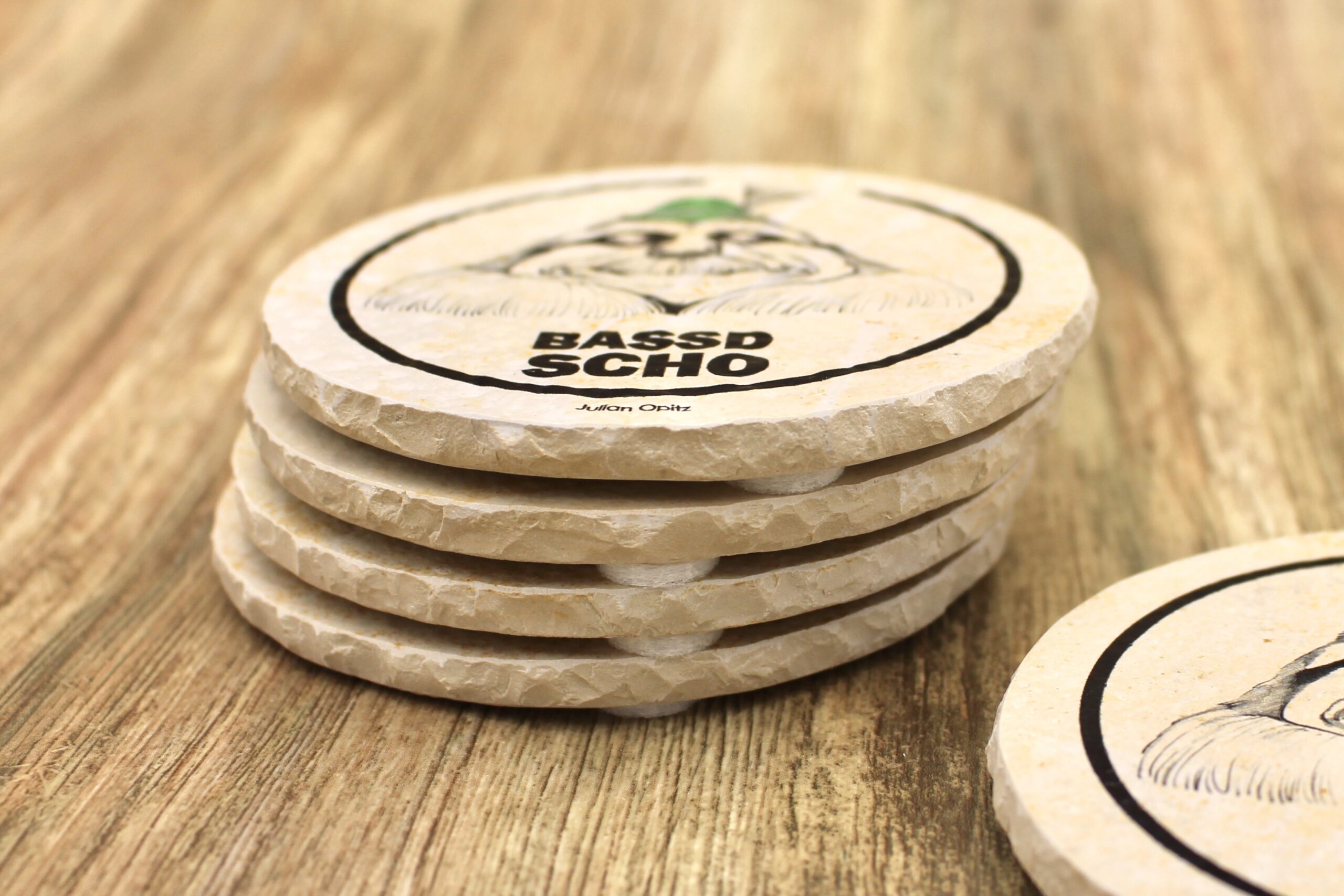 Bassd Scho - Natursteinuntersetzer – Bild 2