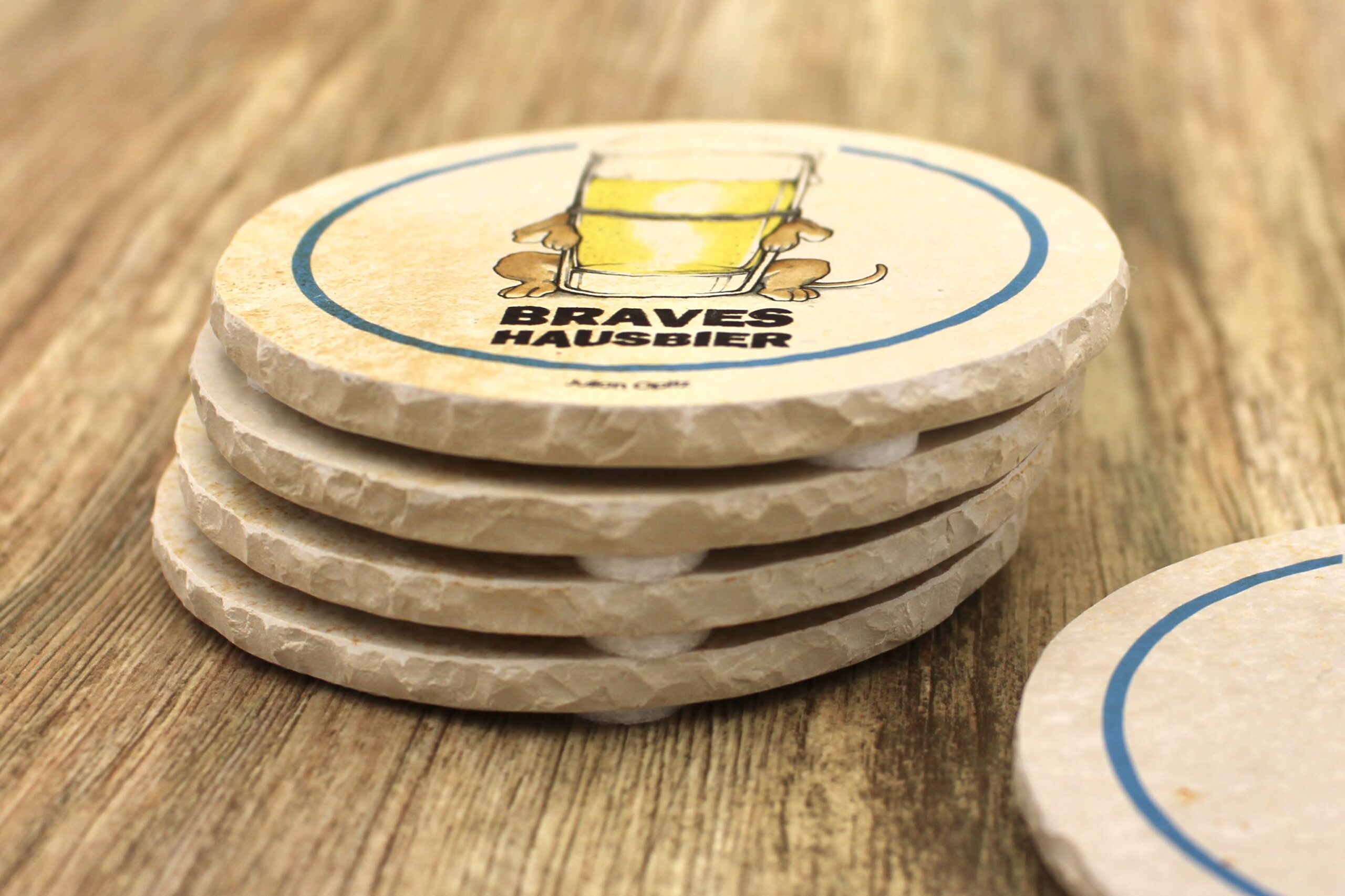 Braves Hausbier - Natursteinuntersetzer – Bild 2