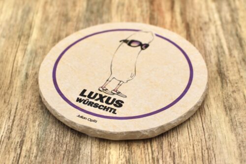 Luxus Würschtl - Natursteinuntersetzer