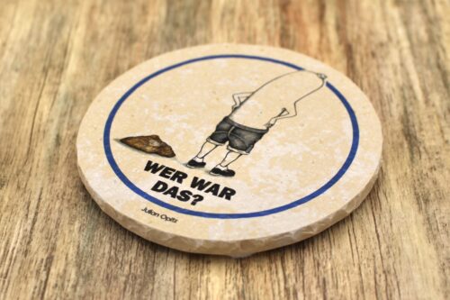 Weißwurscht Wer War Das? - Natursteinuntersetzer