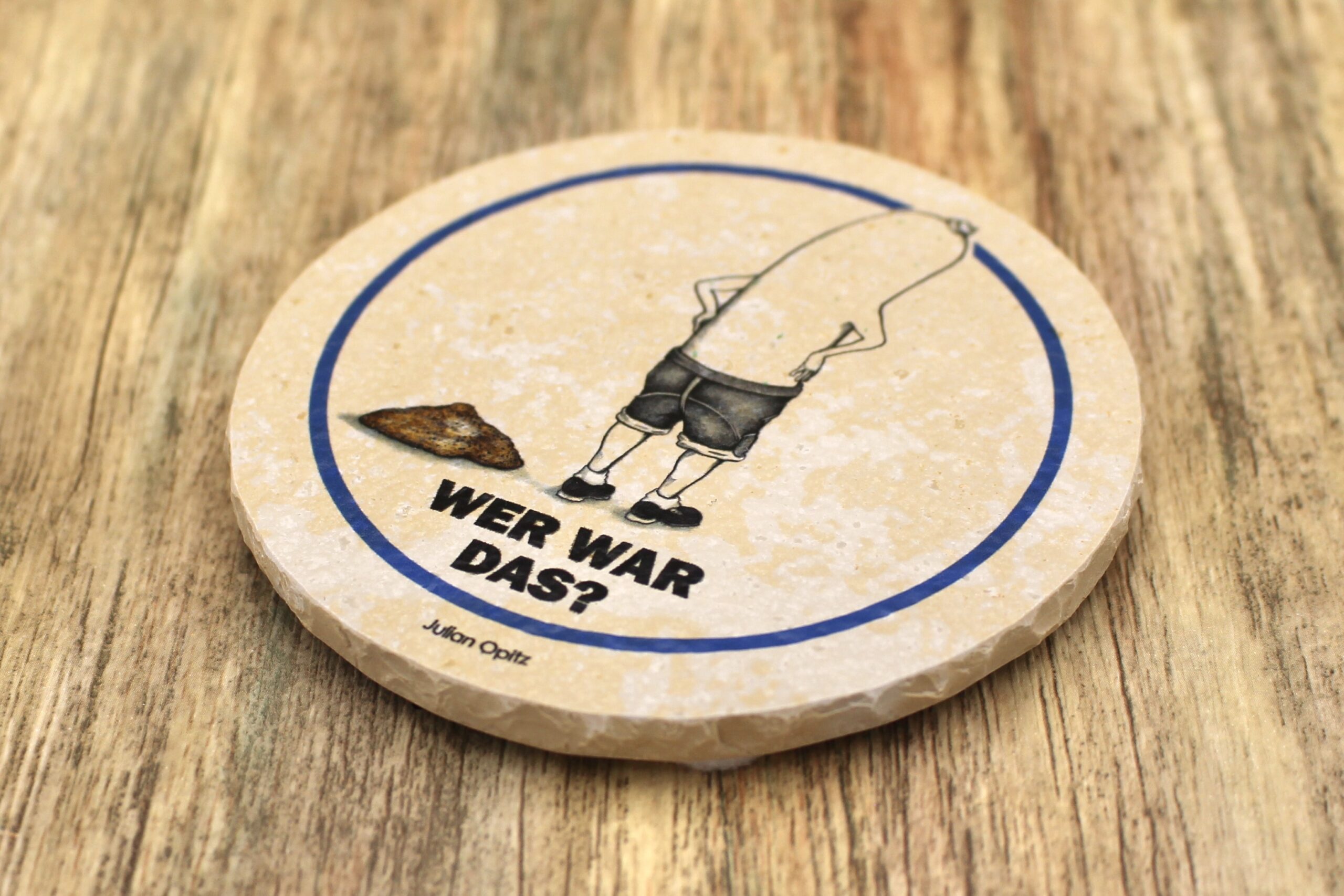 Weißwurscht Wer War Das? - Natursteinuntersetzer