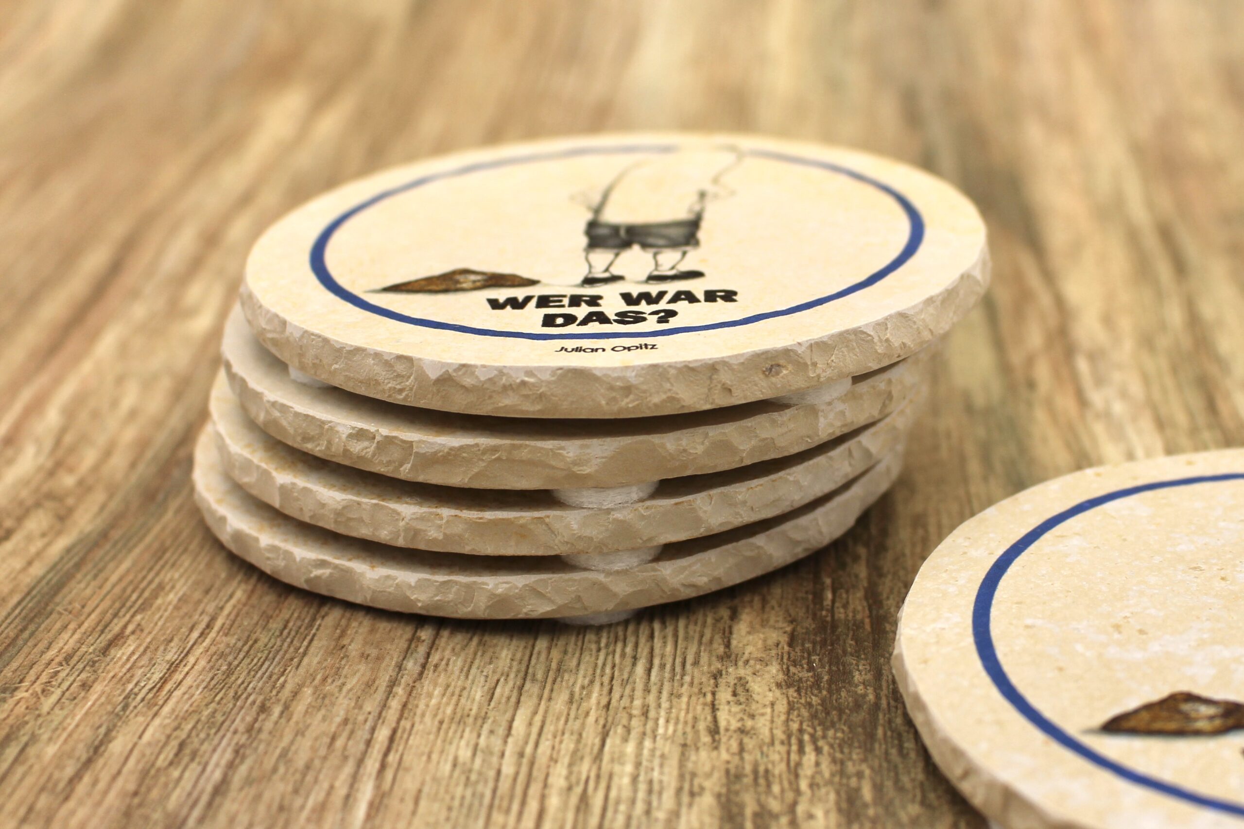 Weißwurscht Wer War Das? - Natursteinuntersetzer – Bild 2