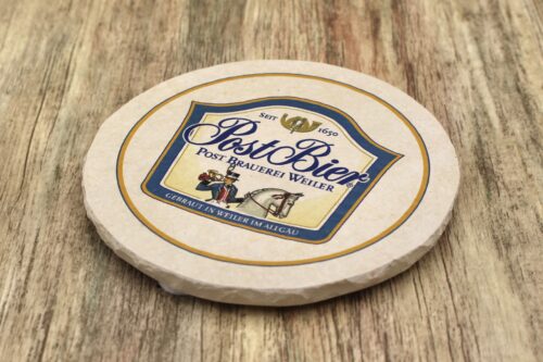 Post Bier - Natursteinuntersetzer