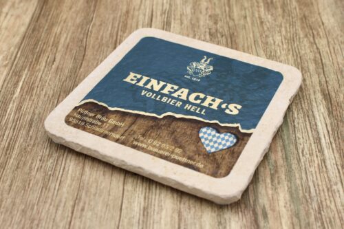 Püttner Bräu Einfachs - Natursteinuntersetzer