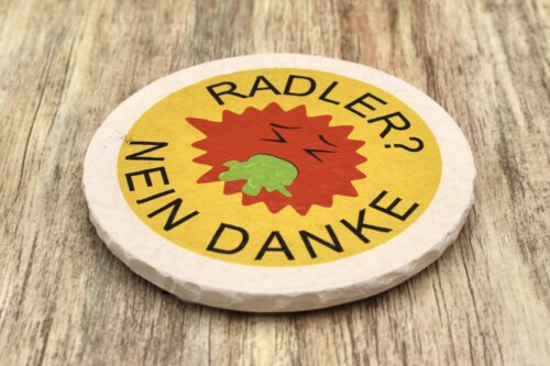 Radler Nein Danke - Natursteinuntersetzer