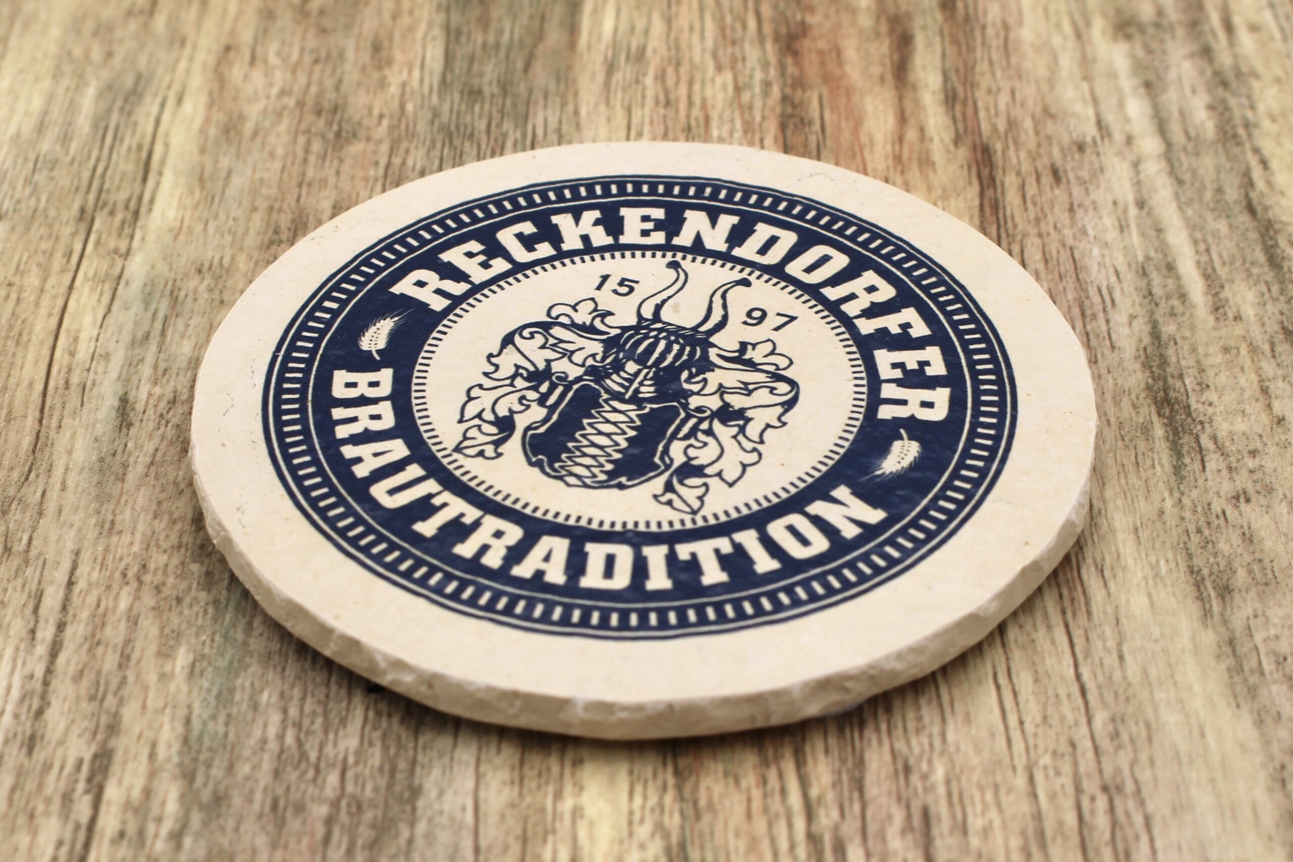 Schlossbrauerei Reckendorf - Natursteinuntersetzer