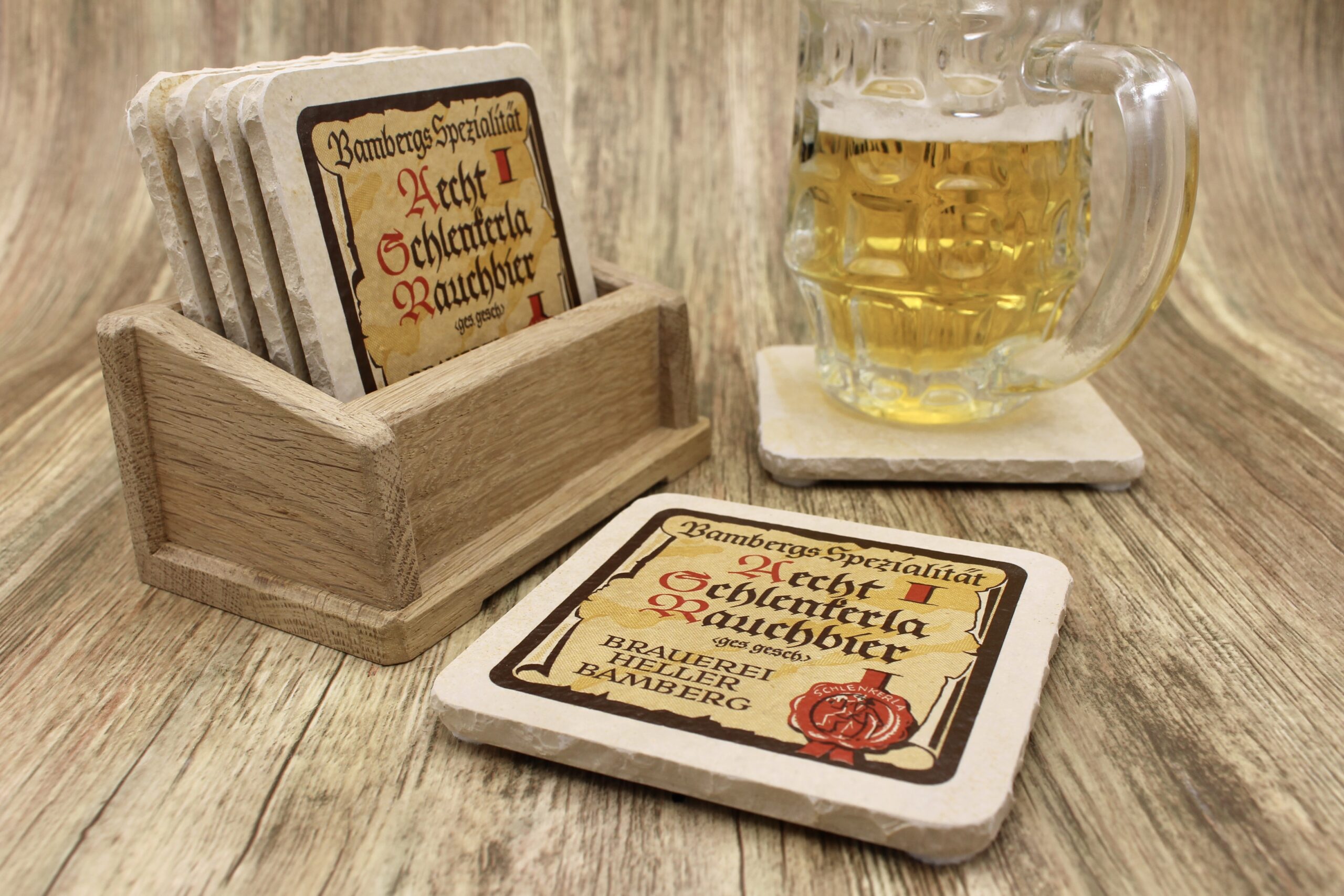 Schlenkerla Brauerei Heller - Natursteinuntersetzer – Bild 3