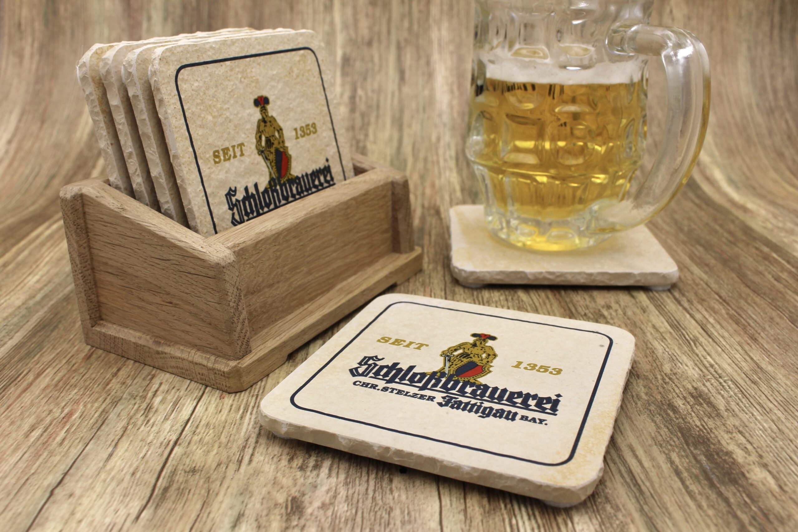 Schlossbrauerei Fattigau - Natursteinuntersetzer – Bild 3