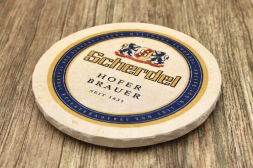 Scherdel Bier - Natursteinuntersetzer