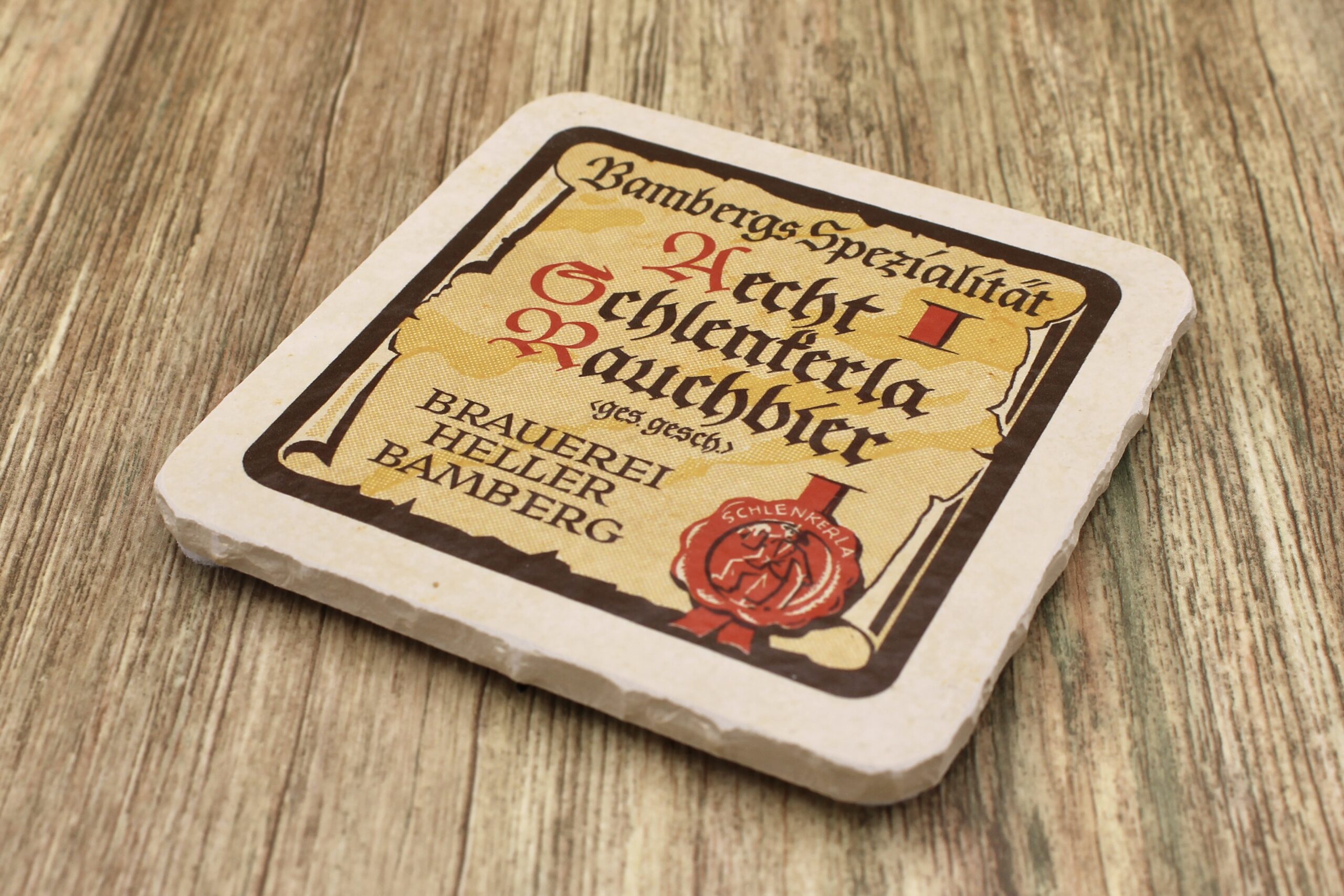 Schlenkerla Brauerei Heller - Natursteinuntersetzer