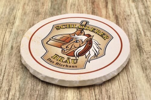 Schloderer Bräu - Natursteinuntersetzer