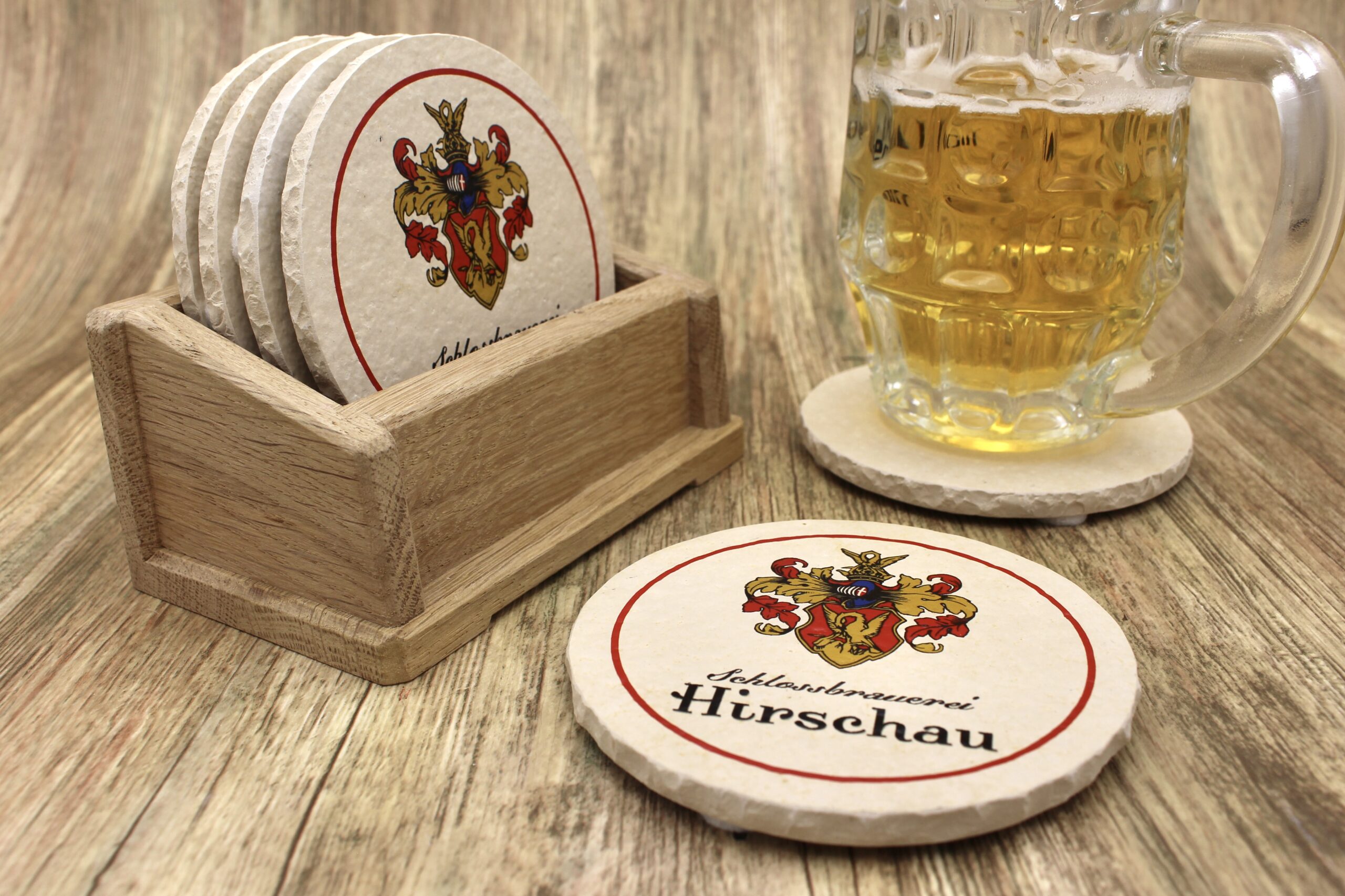 Schlossbrauerei Hirschau - Natursteinuntersetzer – Bild 3