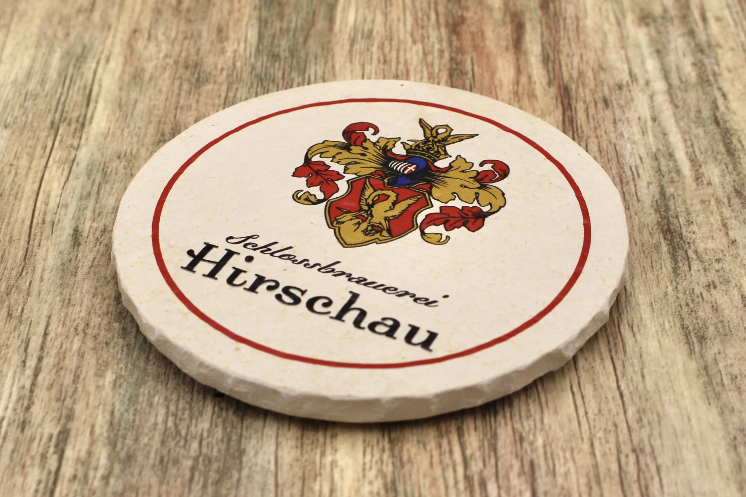 Schlossbrauerei Hirschau - Natursteinuntersetzer