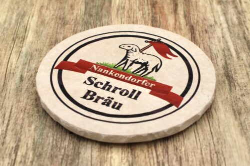 Schroll Bräu - Natursteinuntersetzer