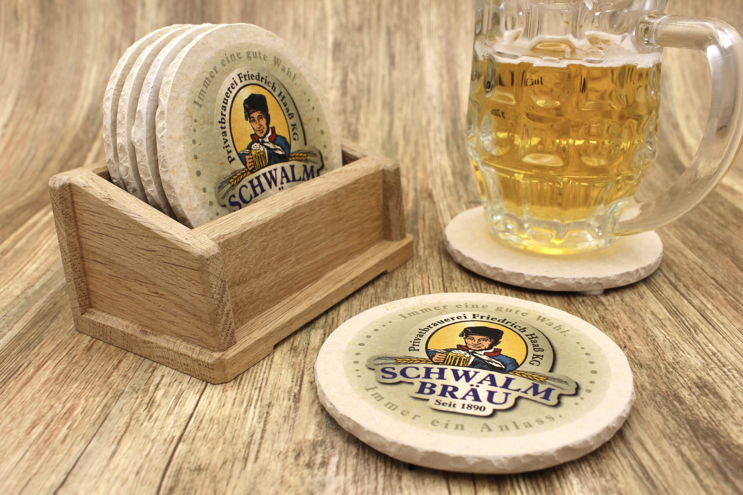 Schwalm Bräu - Natursteinuntersetzer – Bild 3