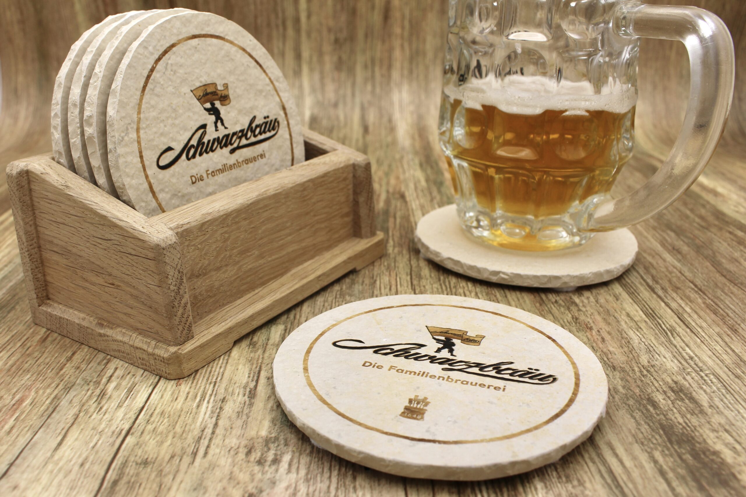 Schwarzbräu - Natursteinuntersetzer – Bild 3