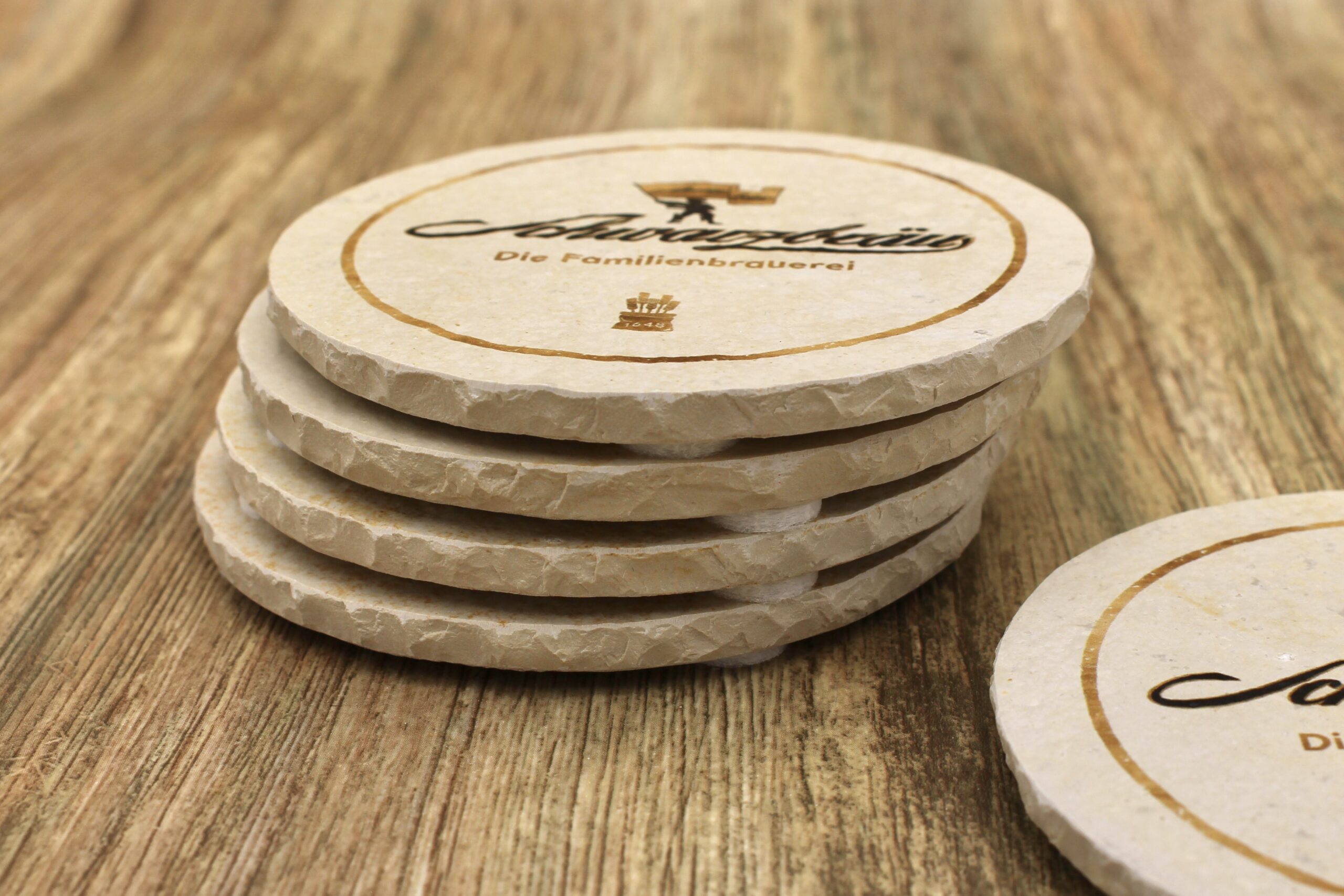 Schwarzbräu - Natursteinuntersetzer – Bild 2