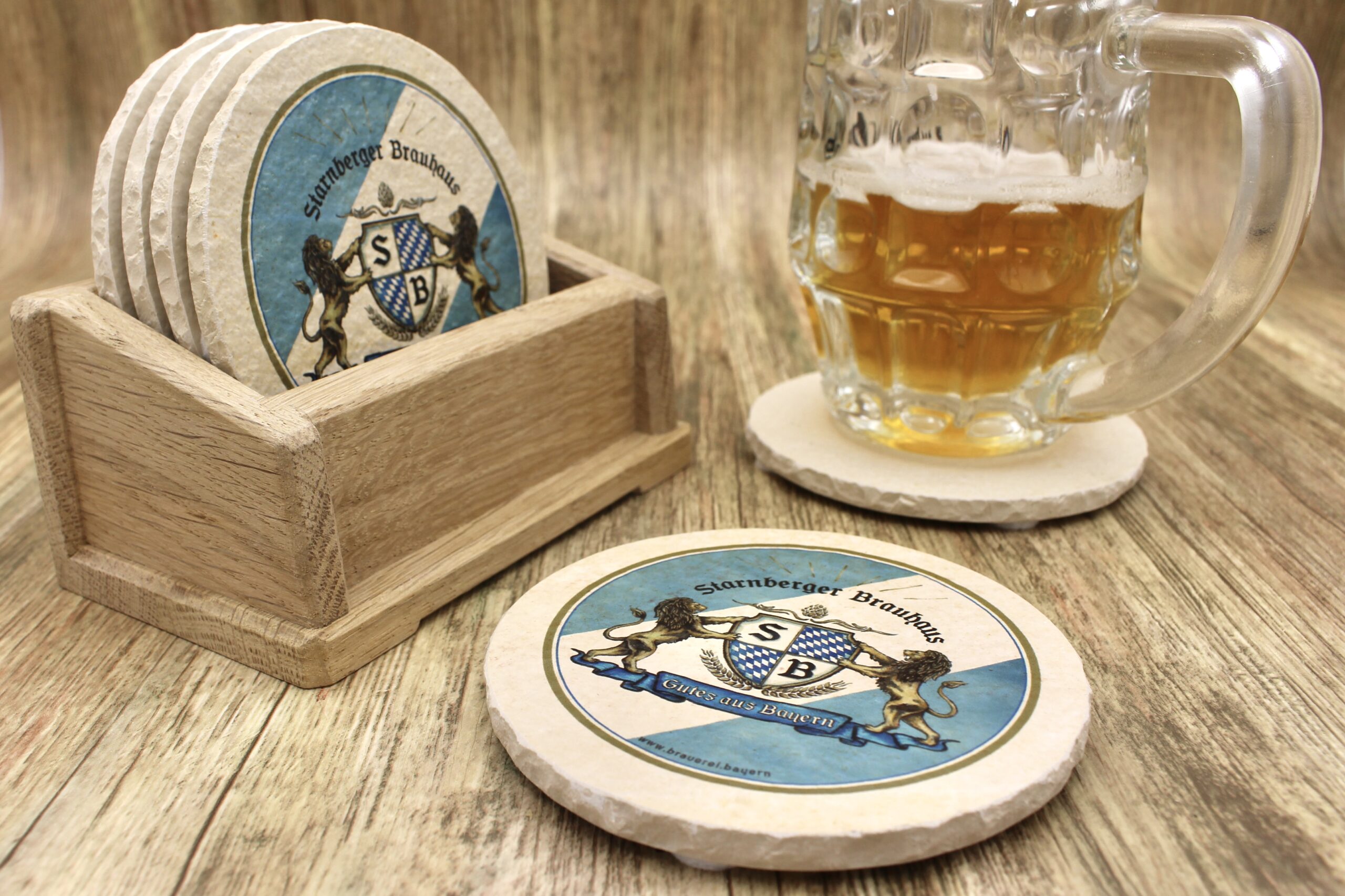 Starnberger Weissbier - Natursteinuntersetzer – Bild 3