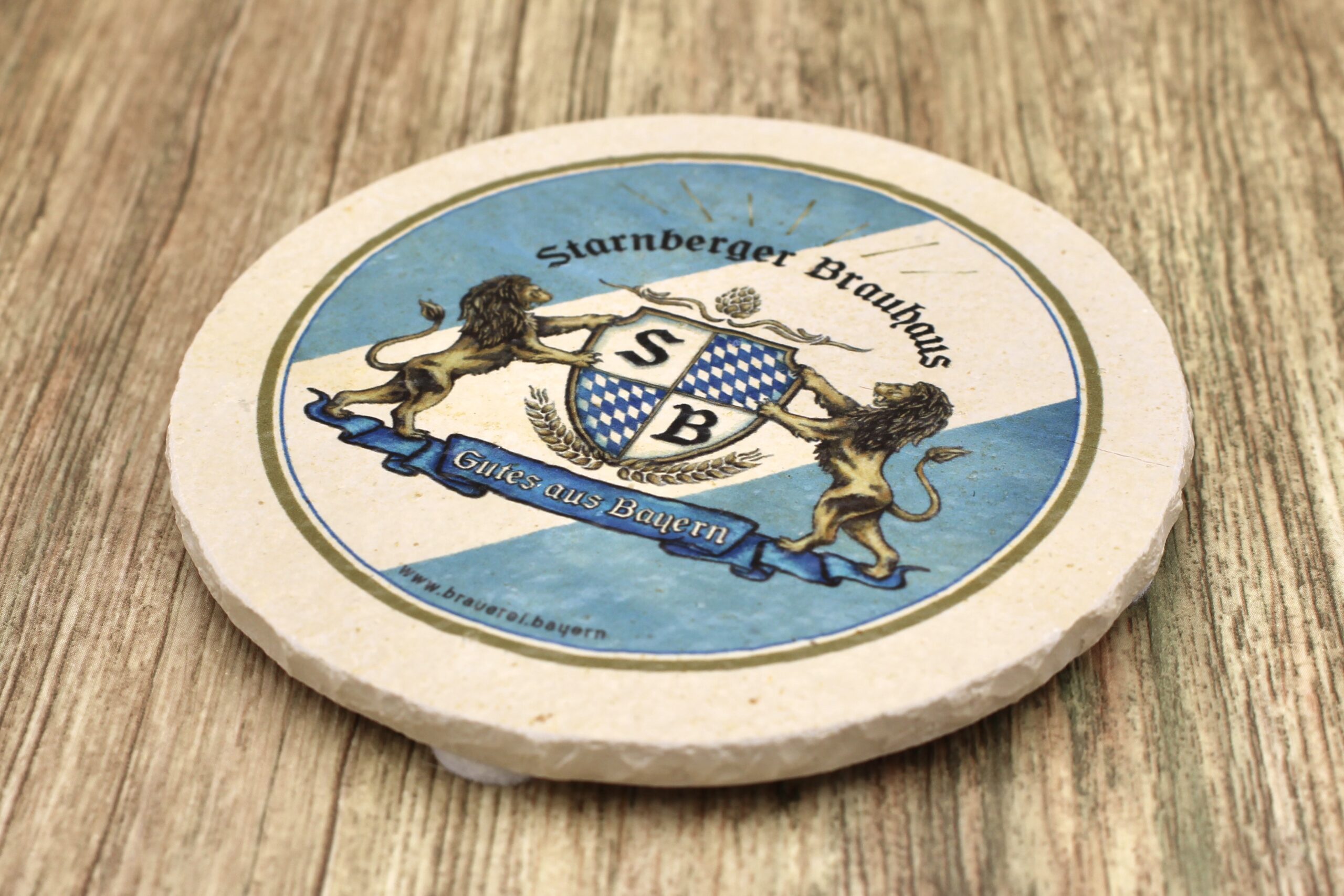 Starnberger Weissbier - Natursteinuntersetzer