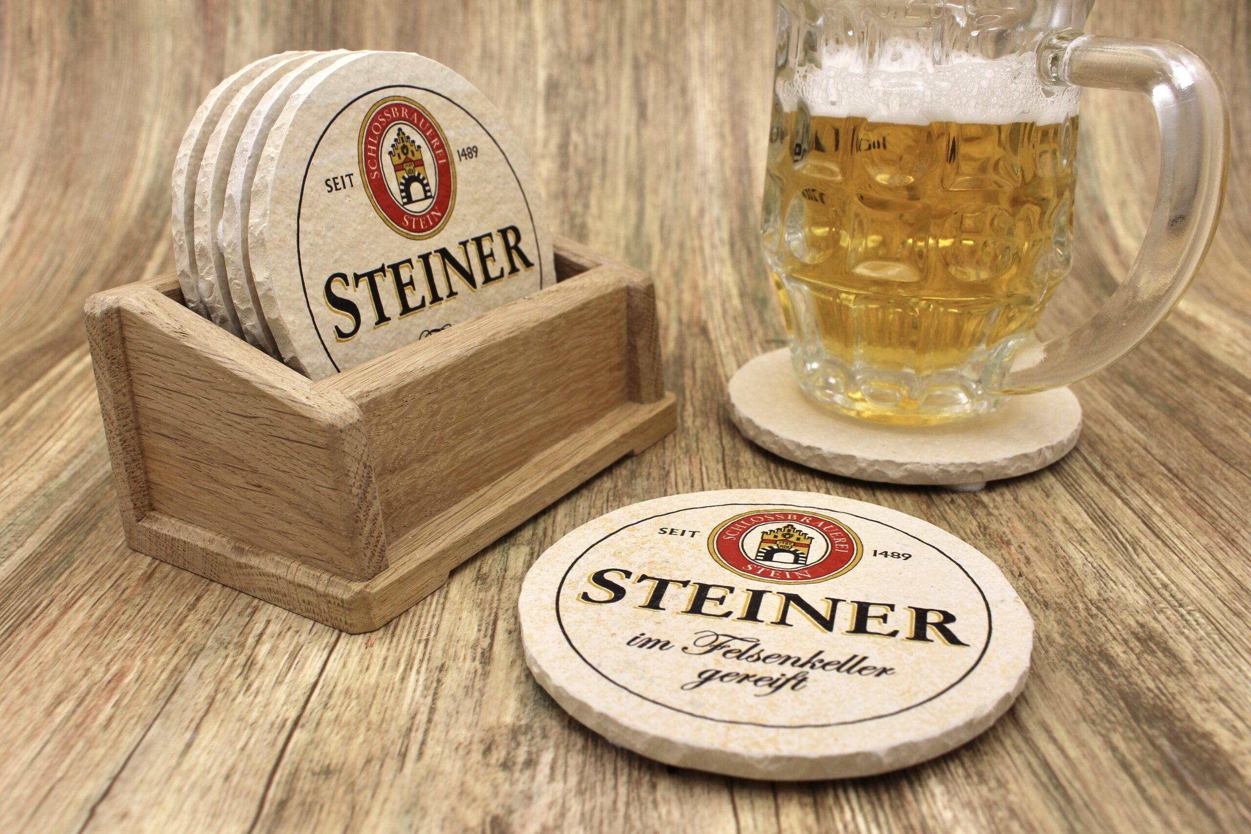 Steiner Schlossbrauerei - Natursteinuntersetzer – Bild 3