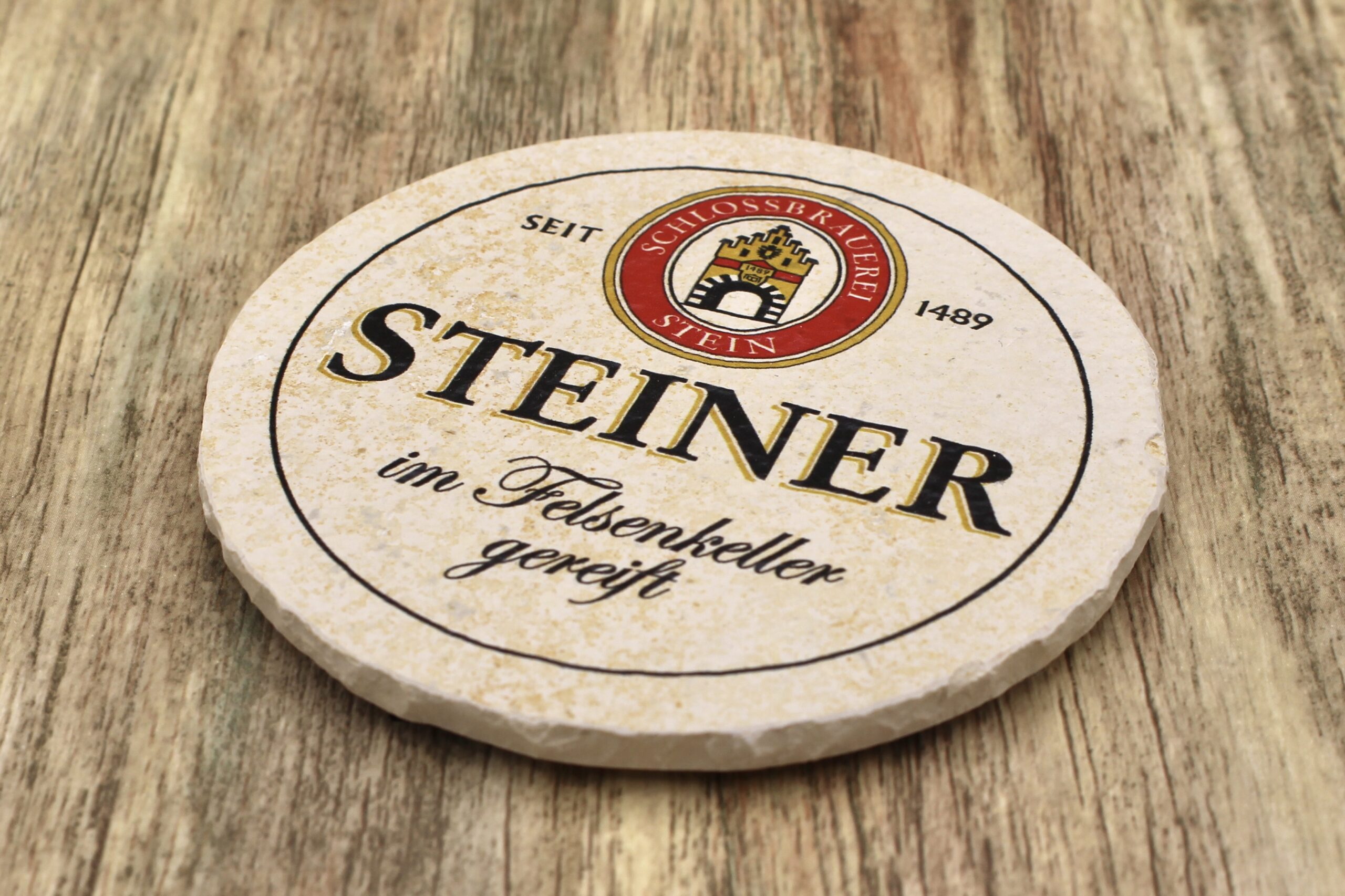 Steiner Schlossbrauerei - Natursteinuntersetzer